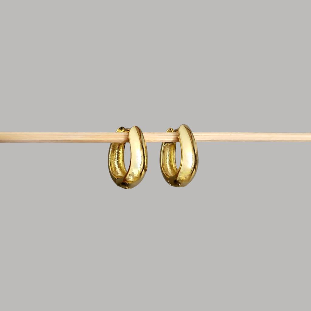 ARGOLLAS GOTA DORADAS GRANDES