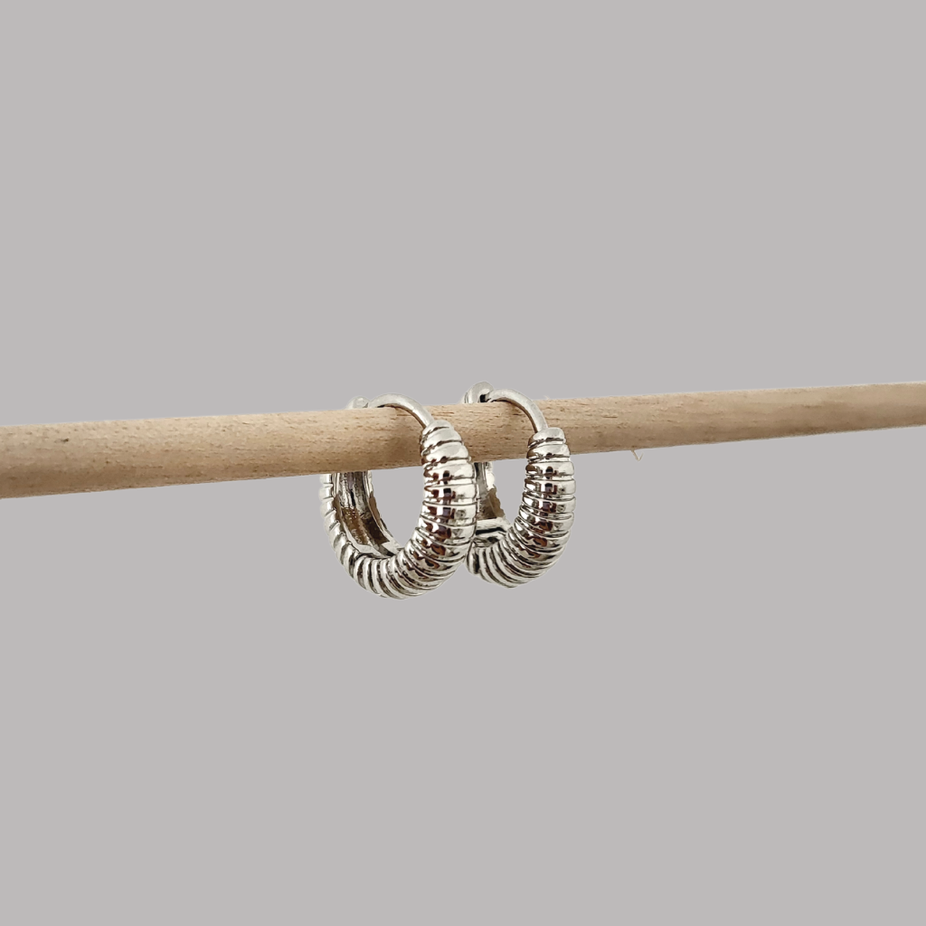 ARGOLLAS PLATEDAS SERPIENTE
