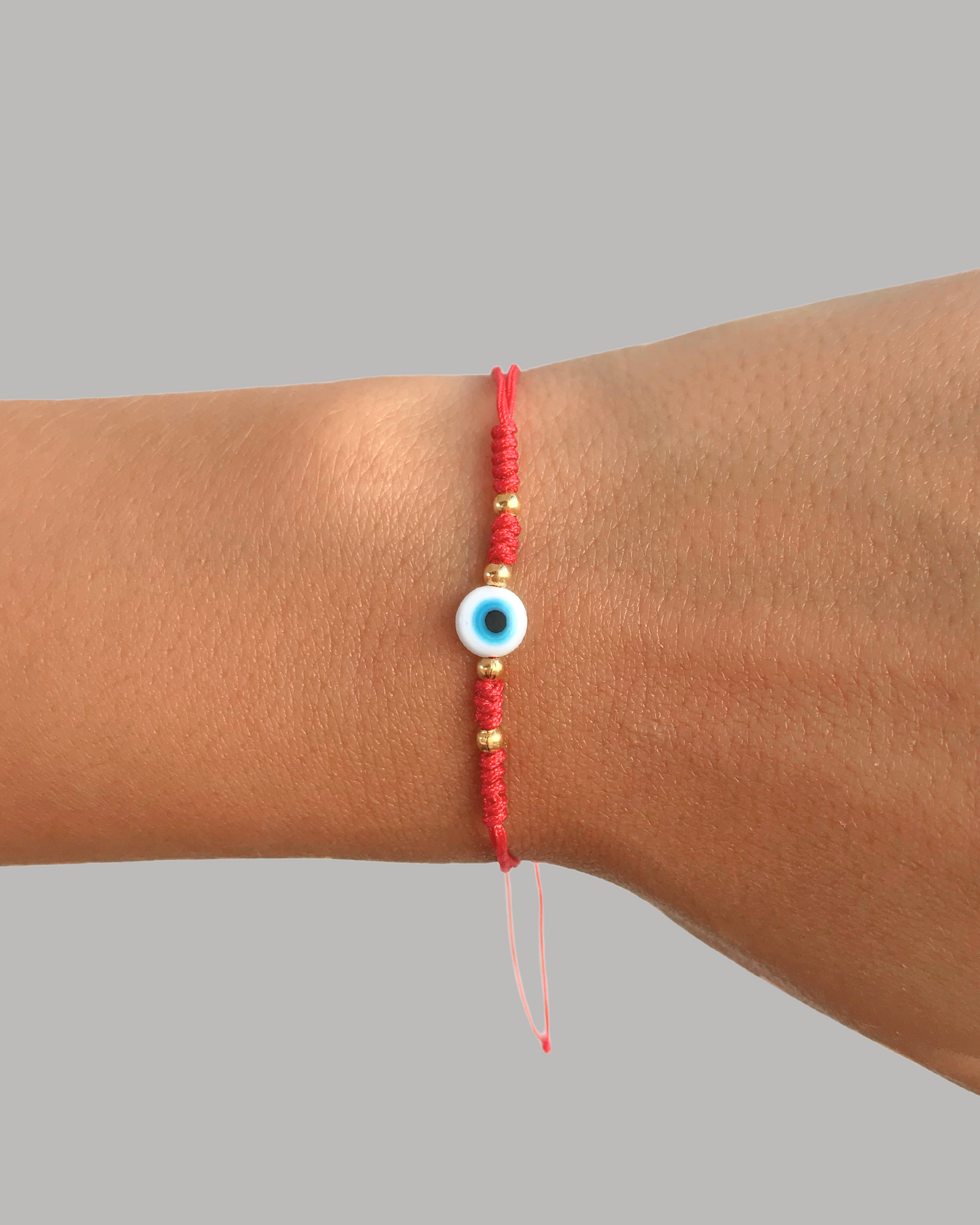 PULSERA HILO OJO TURCO BLANCO