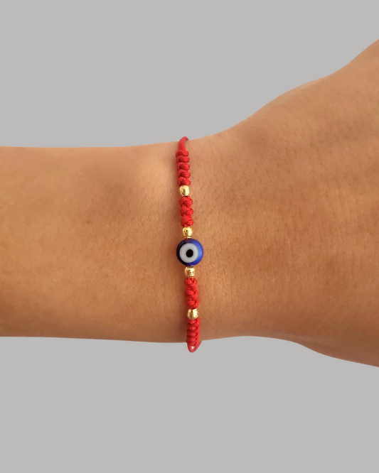 PULSERA HILO OJO TURCO AZUL