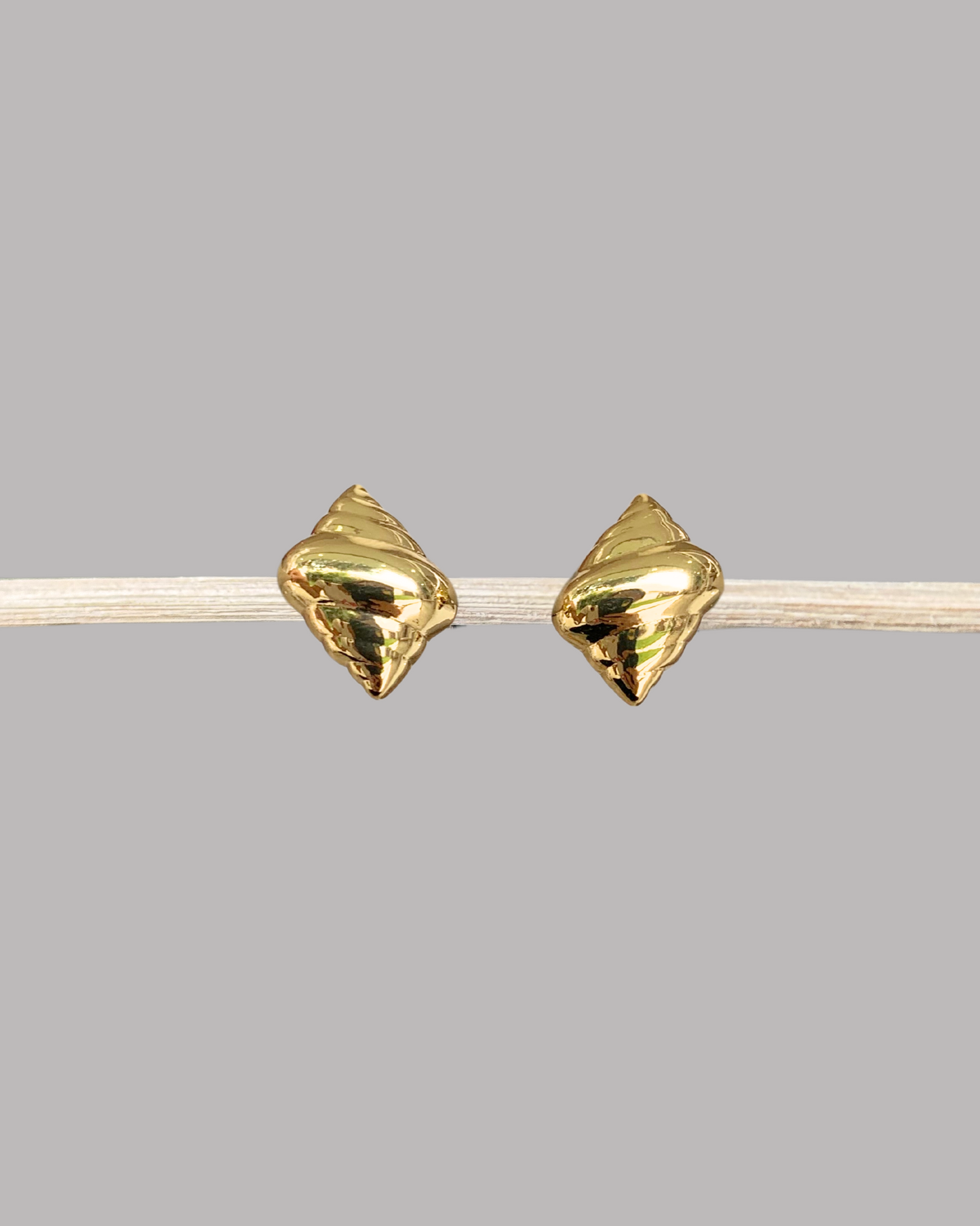ZARCILLOS DORADOS CARACOL