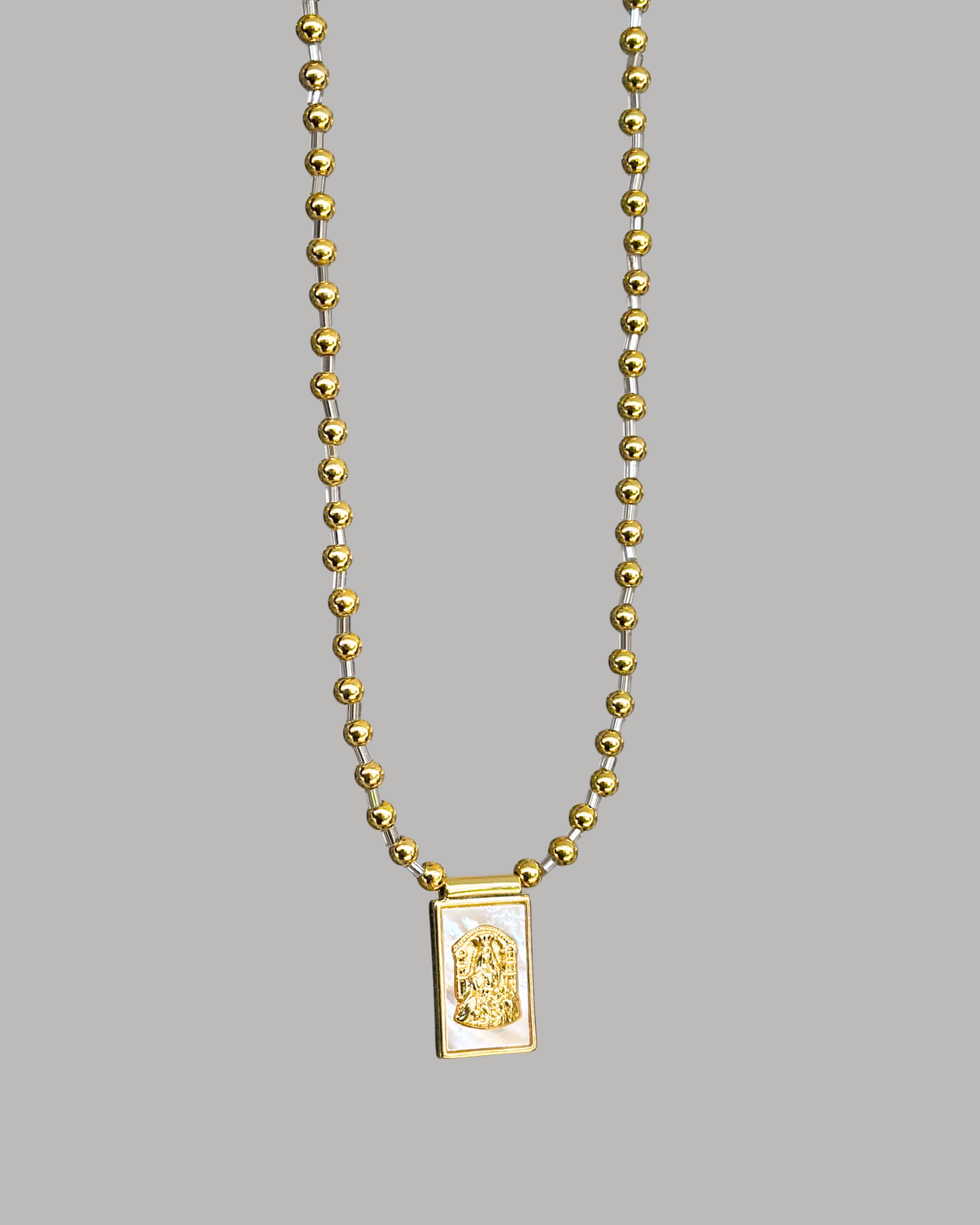 COLLAR ESCAPULARIO VIRGEN DEL CARMEN Y BALINES
