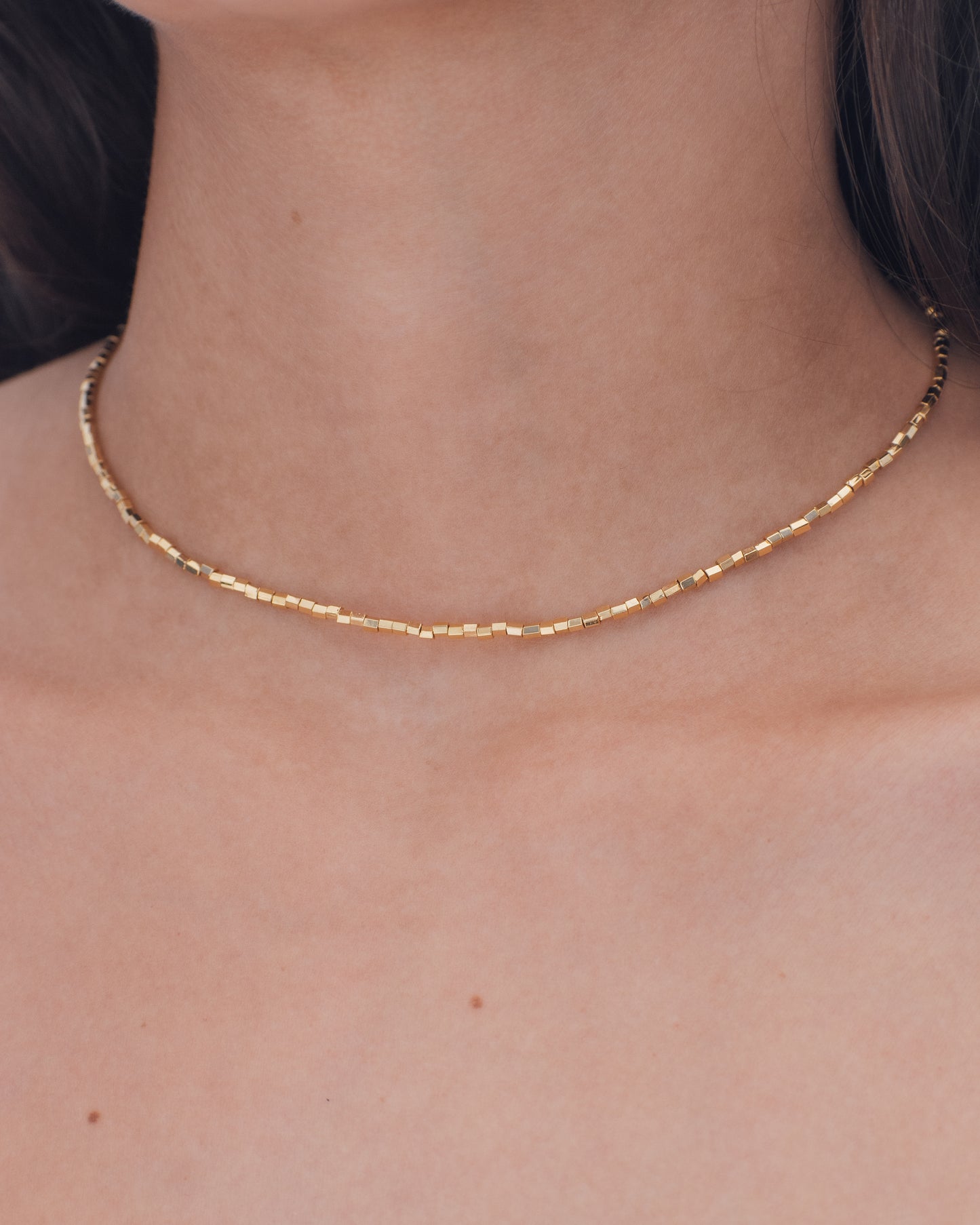 COLLAR DE CANUTILLOS DORADOS