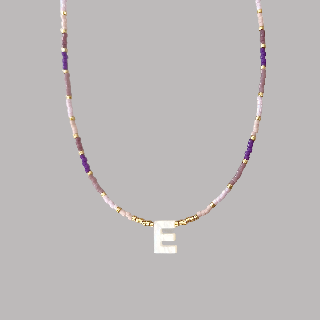 COLLAR INICIAL MORADO MIYUKI