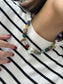 COLLAR PIEDRAS NATURALES Y PERLA
