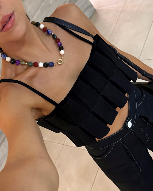 COLLAR PIEDRAS MULTICOLOR