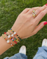 SET 4 PULSERAS DE BALINES, PERLAS Y COLORES