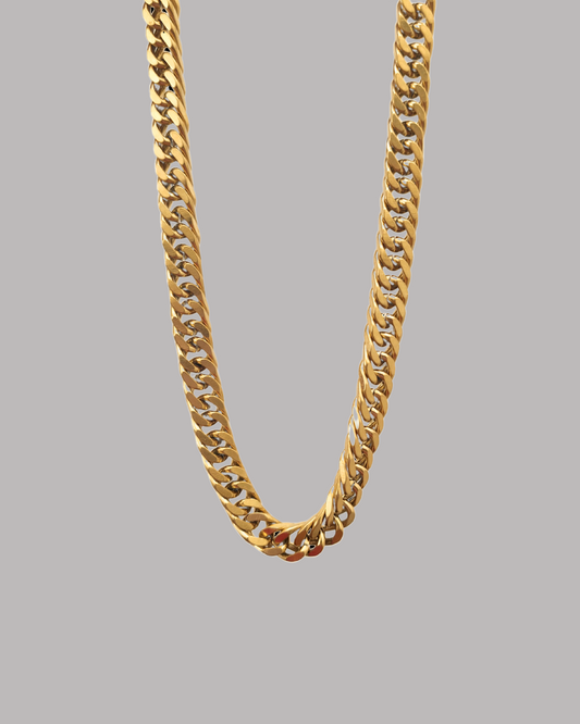 COLLAR ESLABONES ACERO DORADO