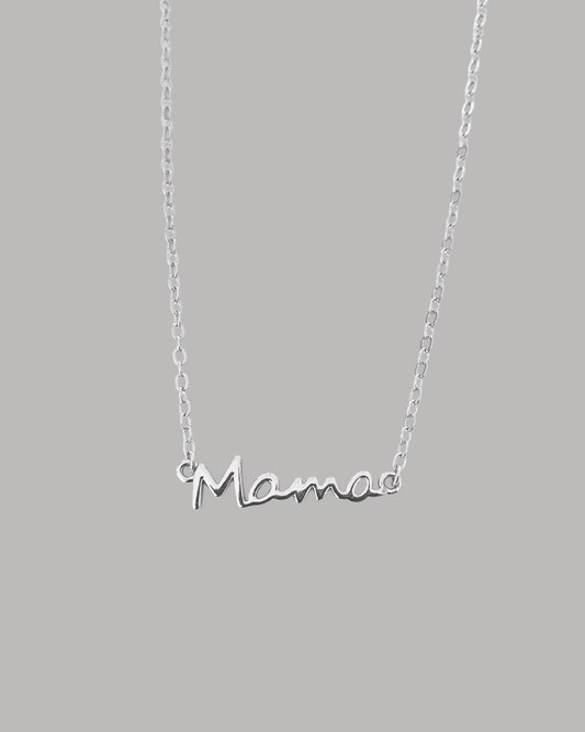 COLLAR MAMÁ PLATEADO