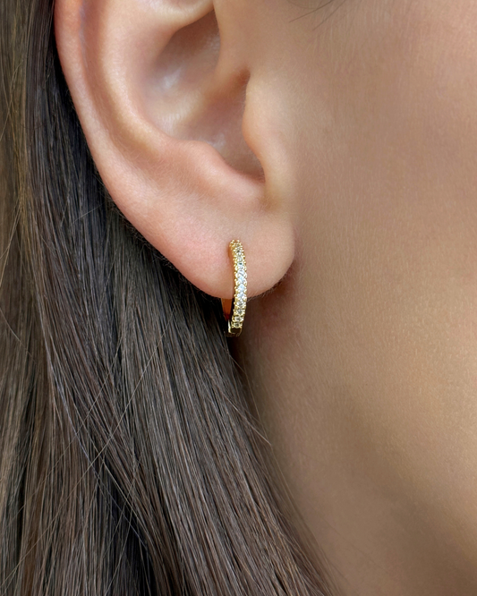 ARGOLLAS DORADAS CON CIRCONES