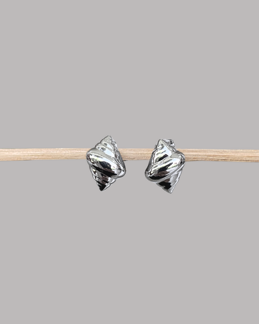 ZARCILLOS PLATEADOS CARACOL