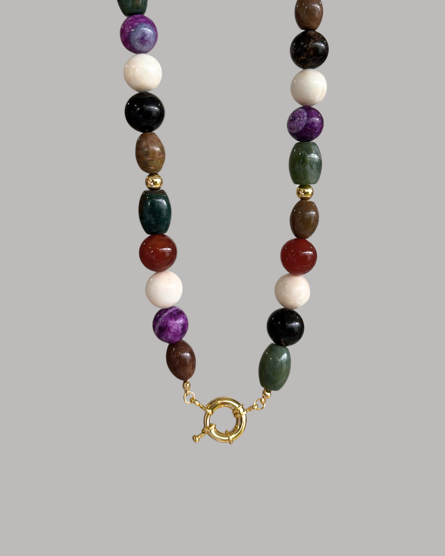 COLLAR PIEDRAS MULTICOLOR