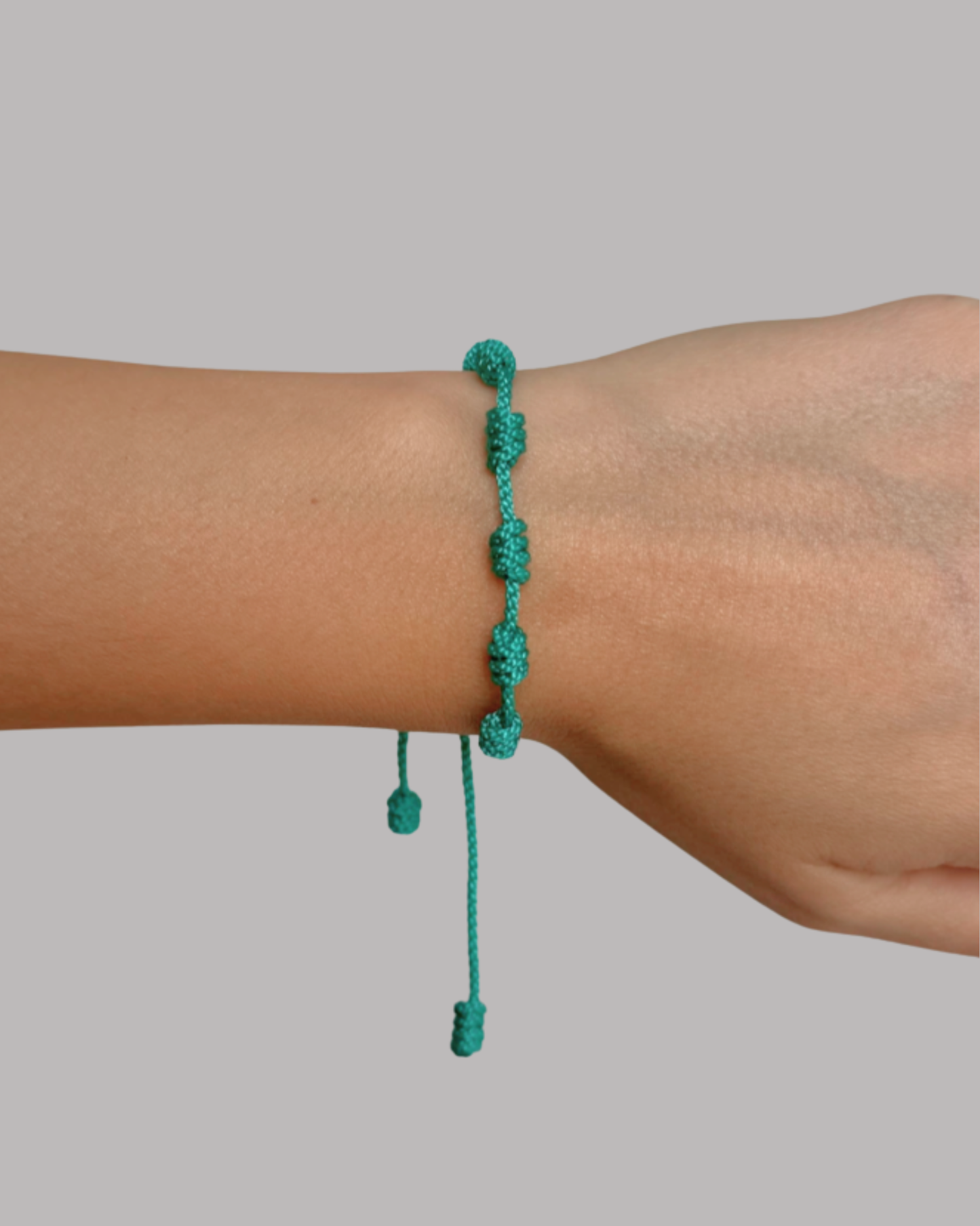 PULSERA SUENTE NUDOS TURQUESA