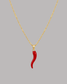 COLLAR CORNICELLO ROJO