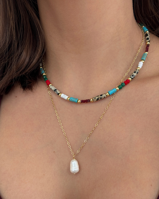 COLLAR PIEDRAS NATURALES MULTICOLOR