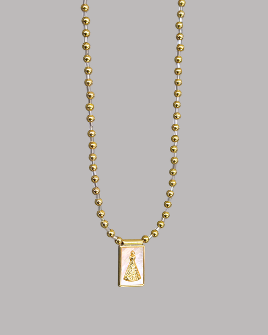 COLLAR ESCAPULARIO VIRGEN DEL VALLE Y BALINES