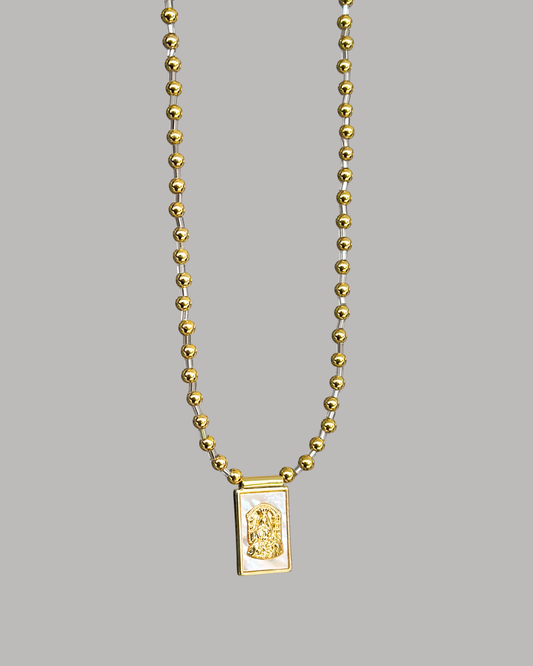 COLLAR ESCAPULARIO VIRGEN DEL CARMEN Y BALINES