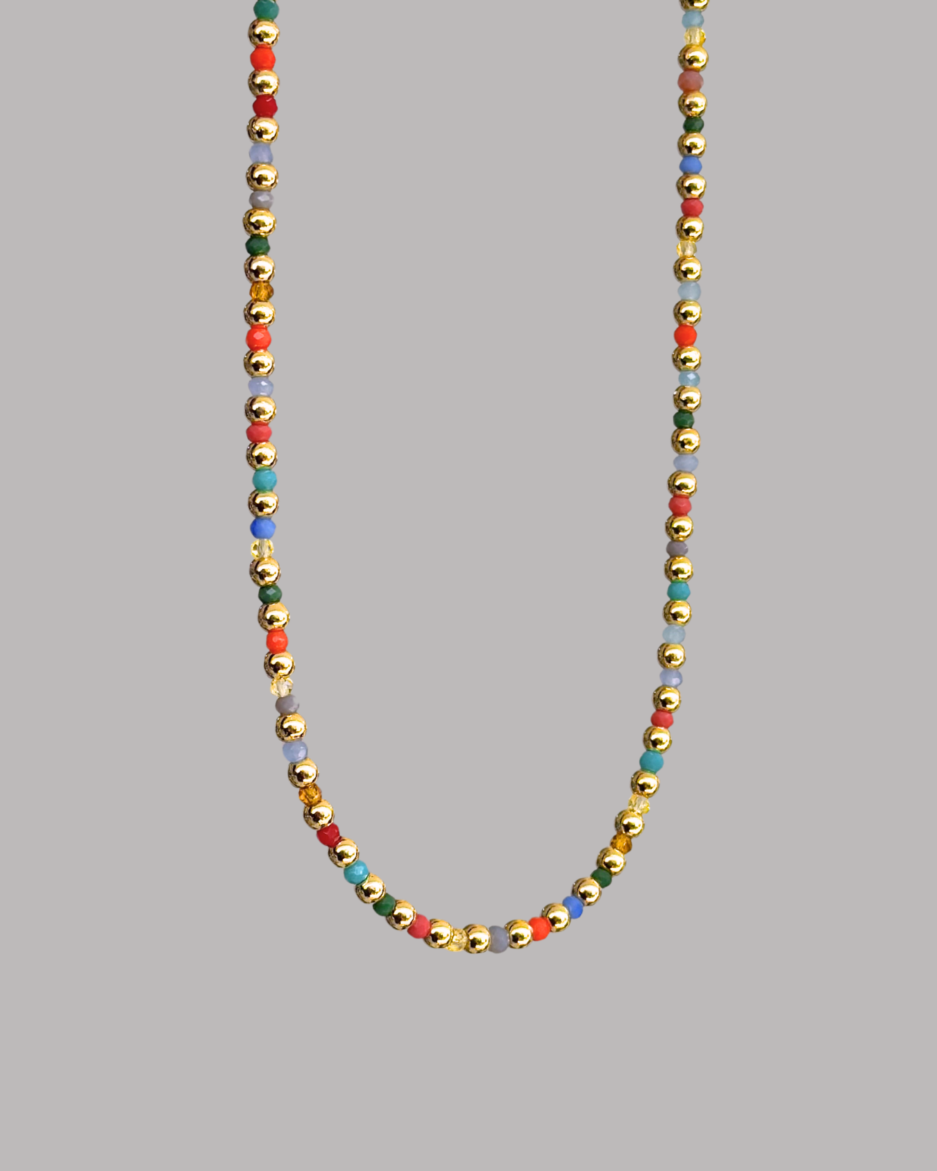 COLLAR BALINES PEQUEÑOS MULTICOLOR