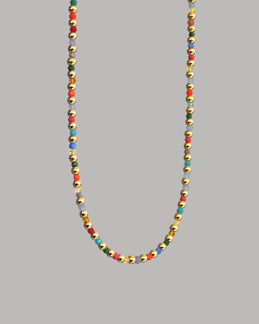 COLLAR BALINES PEQUEÑOS MULTICOLOR