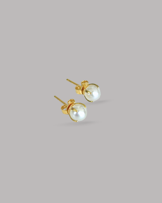 ZARCILLOS DORADOS DE PERLAS III