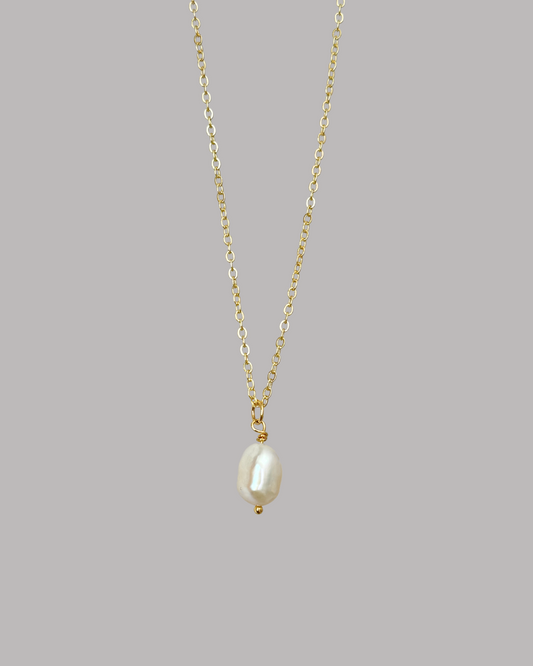 COLLAR DIJE DE PERLA COLGANTE