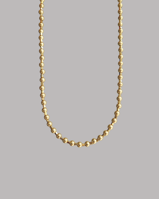 COLLAR BALINES Y CANUTILLO DORADO