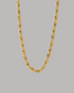 COLLAR CADENA DORADA ENTORCHADA GRUESA