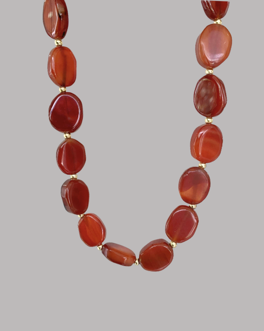 COLLAR PIEDRA CORNALINA