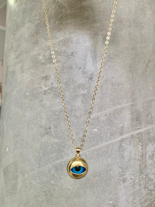 COLLAR DORADO OJO TURCO