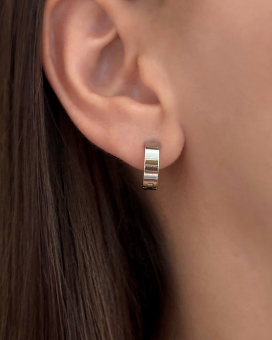 ARGOLLAS PEQUEÑAS ACERO PLATEADAS