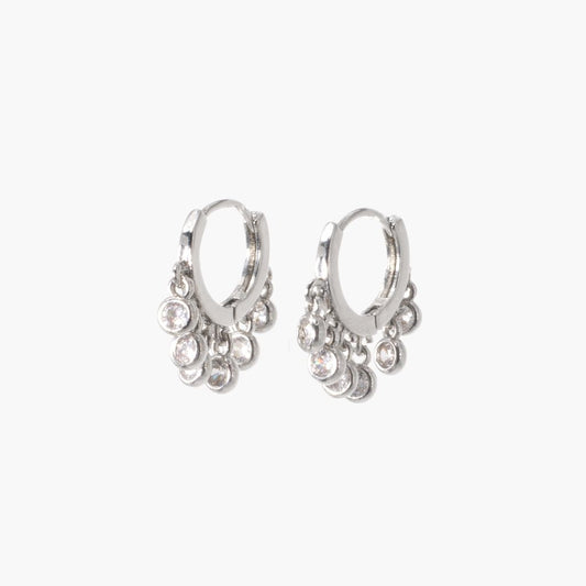 ARGOLLAS PLATEADAS CON MINI DIJE