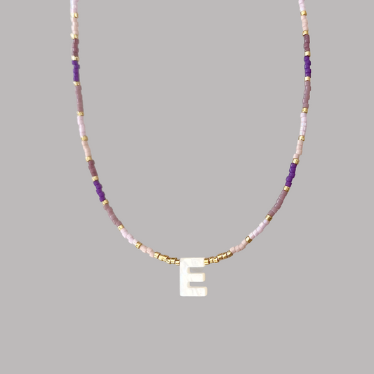 COLLAR INICIAL MORADO MIYUKI