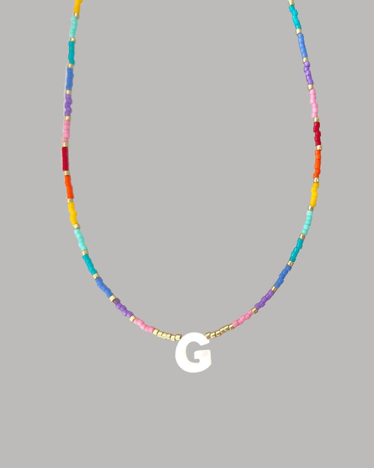 COLLAR INICIAL ARCOIRIS MIYUKI